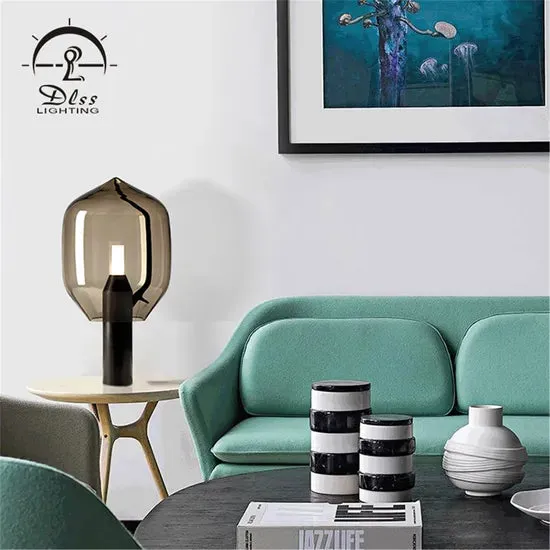 DLSS Lighting Co.,Ltd Smoky Color Modern Style Art Lighting with Holder Lamp G9 Table Lamp, photo 2 of 6