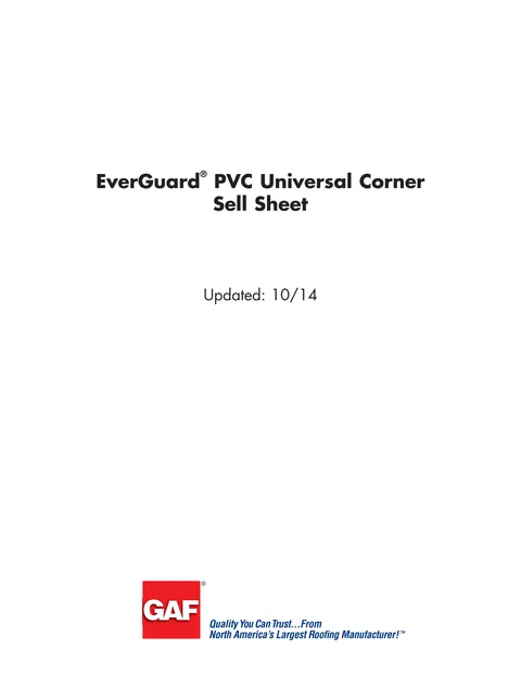 EverGuard PVC Universal Corners