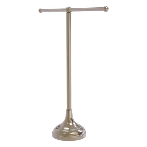 Vanity Top 2 Arm Guest Towel Holder in Unlacquered Brass