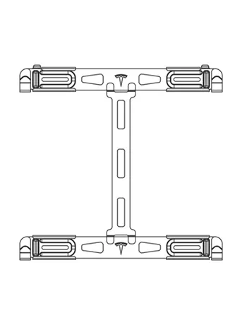 PW3 Spare Wall Mounting Bracket 22.26 × 21.4 × 0.73 in