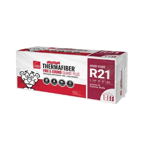 THERMAFIBER Fire & Sound Guard Plus R-21 Unfaced Mineral Wool Batt Insulation