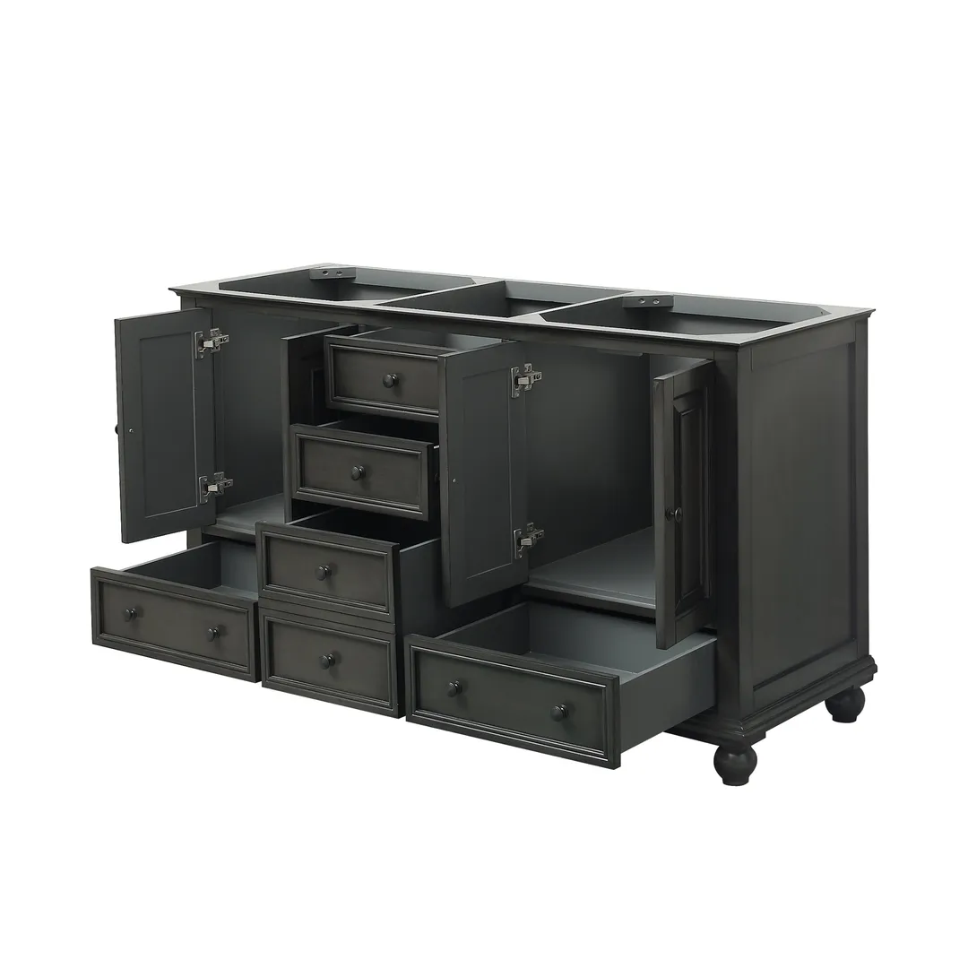 Avanity Thompson 60-in Charcoal Glaze Bathroom Vanity Cabinet, photo 15 of 19