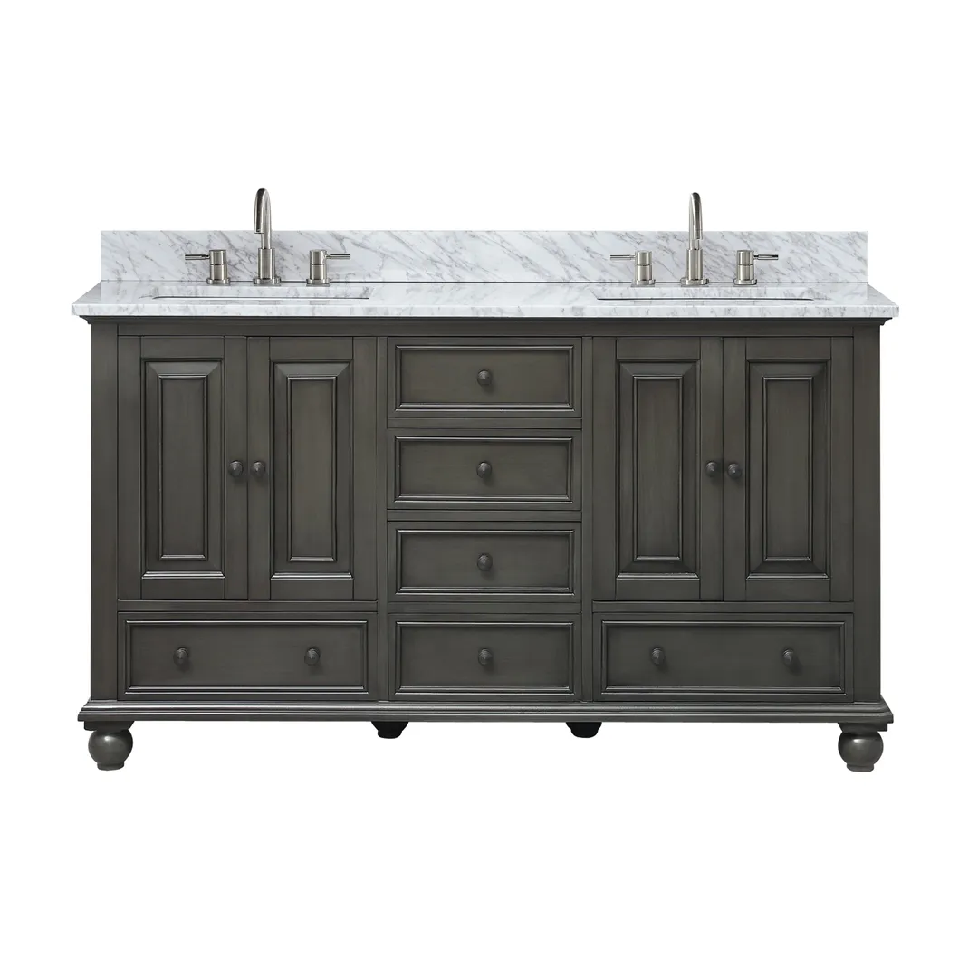 Avanity Thompson 60-in Charcoal Glaze Bathroom Vanity Cabinet, photo 12 of 19