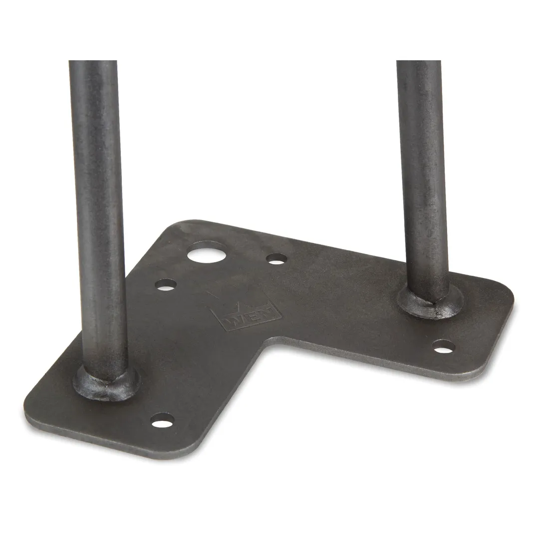 WEN 1/2 in. Diameter x 16 in. Mid‑Century Modern Raw Steel Hairpin Table Legs (4-Pack), photo 5 of 6