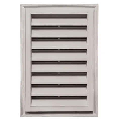 Classic Rectangle Gable Vent 016 Light Gray 12 × 18 in
