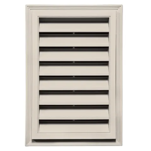 Classic Rectangle Gable Vent 048 Almond 12 × 18 in