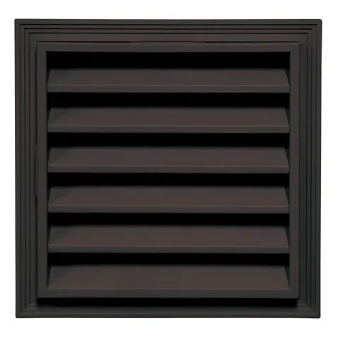 TopShield Vinyl Square Gable Vent 010 Musket Brown
