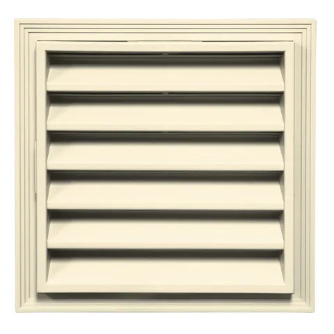 TopShield Vinyl Square Gable Vent 020 Cream