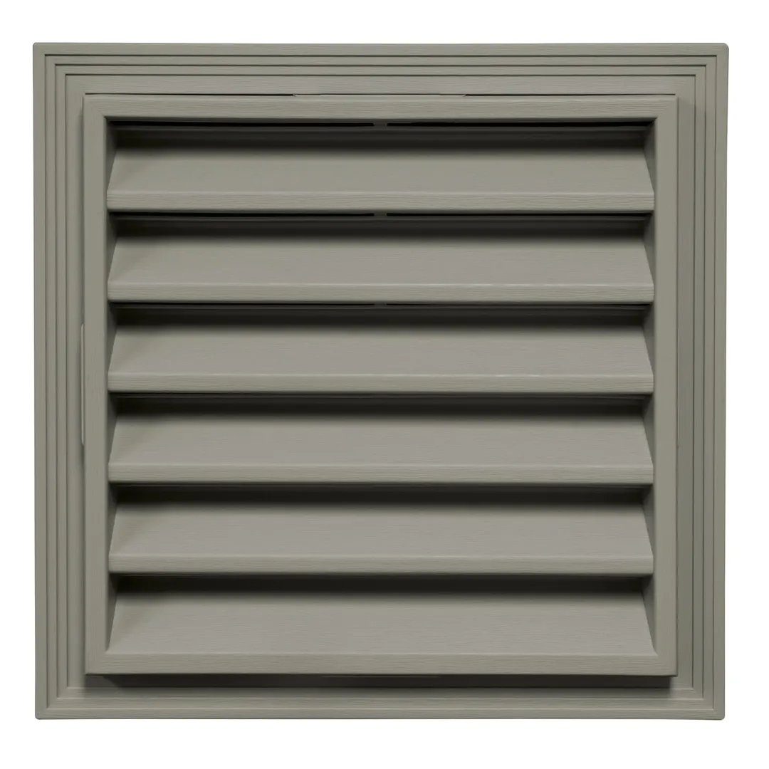 TopShield 12 in. x 12 in. Vinyl Square Gable Vent with Snap-On Trim Ring, Wood Grain Finish, 23 Colors, photo 2 of 5