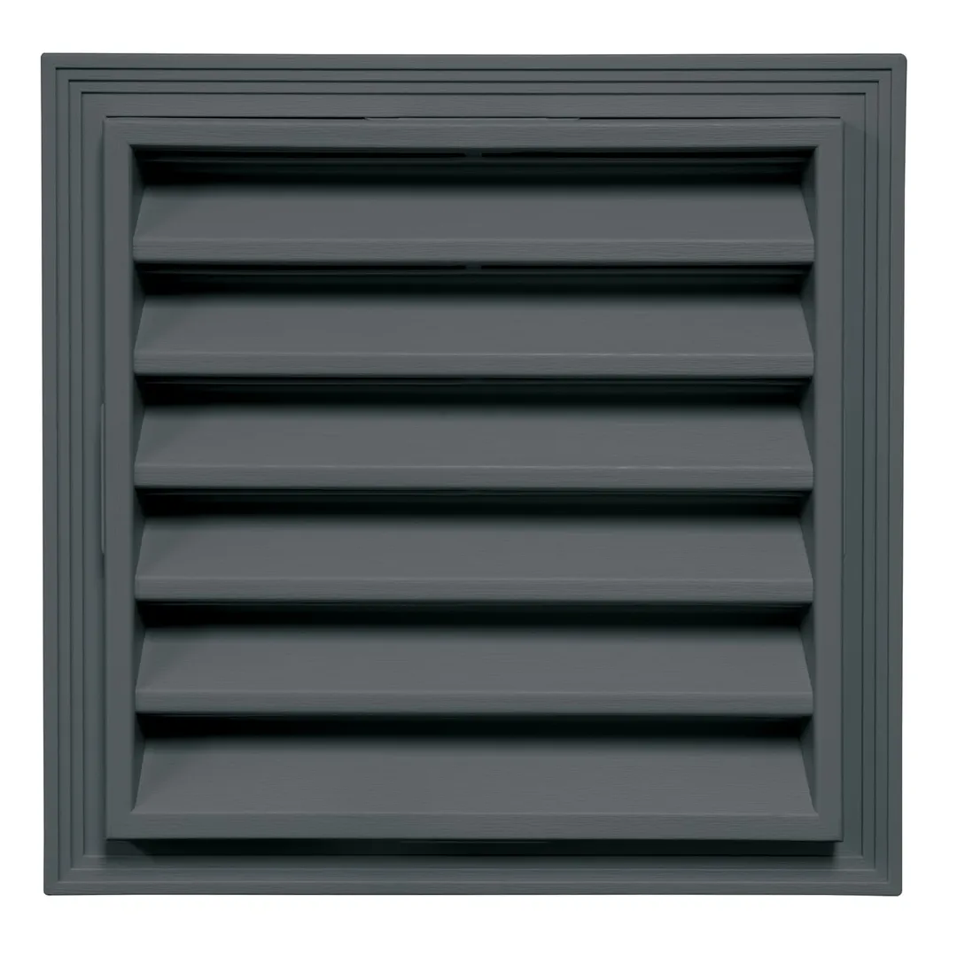 TopShield 12 in. x 12 in. Vinyl Square Gable Vent with Snap-On Trim Ring, Wood Grain Finish, 23 Colors, photo 3 of 5