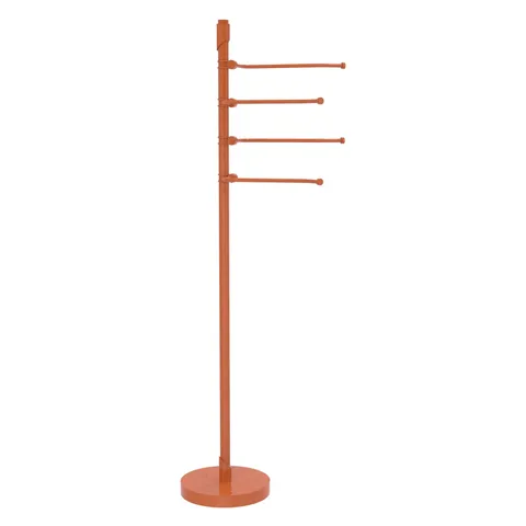 Floor Standing 49-in 4 Pivoting Swing Arm Towel Holder in Venetian Bronze