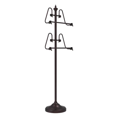 Freestanding 49-in Towel Stand in Brushed Bronze