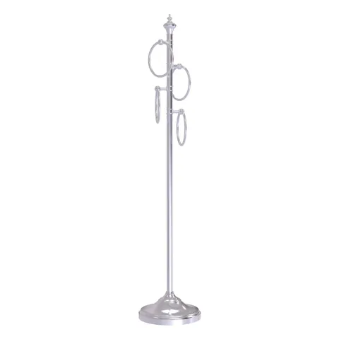 Oil-Rubbed Bronze Freestanding 4-Ring Towel Rack