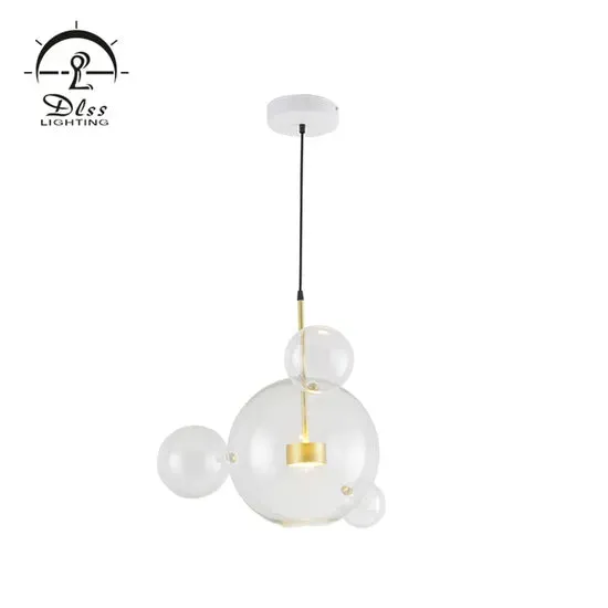 DLSS Lighting The Lovely Glass LED Chandelier Lamp for Living Room Pendant Light, in a room, photo 2 of 4