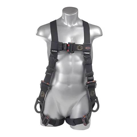 Kapture 5 Point Element Full Body Harness - Arc Flash Rated - 3 D-Rings - Mating Buckle Chest & Legs - All Sizes