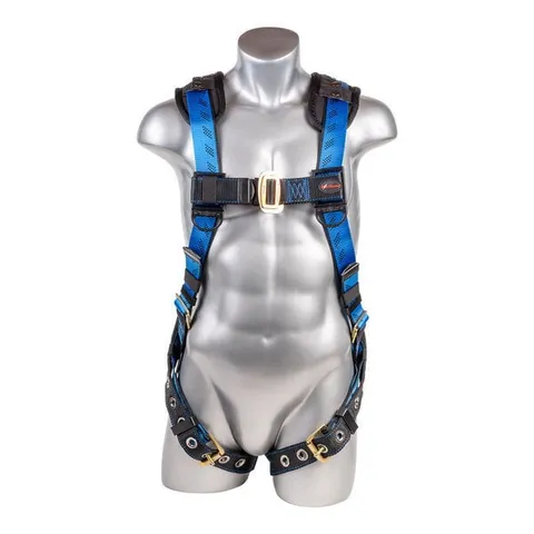 Kapture 5 Point Essential+ Full Body Harness - Dorsal D-Ring - Tongue Buckle Legs - Shoulder Pads - All Sizes