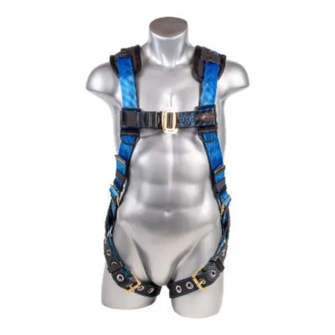 Kapture 5 Point Essential+ Full Body Harness - Dorsal D-Ring with Web Loop - Tongue Buckle Legs - Shoulder Pads - All Sizes