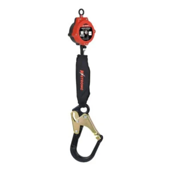 Kstrong Micron Self Retracting Lifeline - Lrg Aluminum Rebar Hook w/ Steel Gate - 6ft, photo 4 of 6