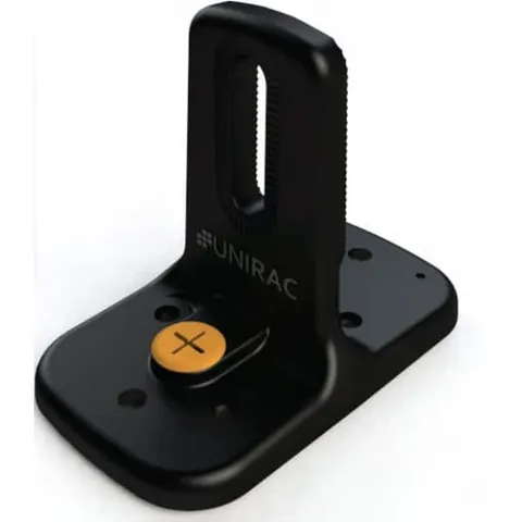 Unirac FlashLoc Duo Dark Solar Roof Mount Attachment for Composition Shingle Roofs