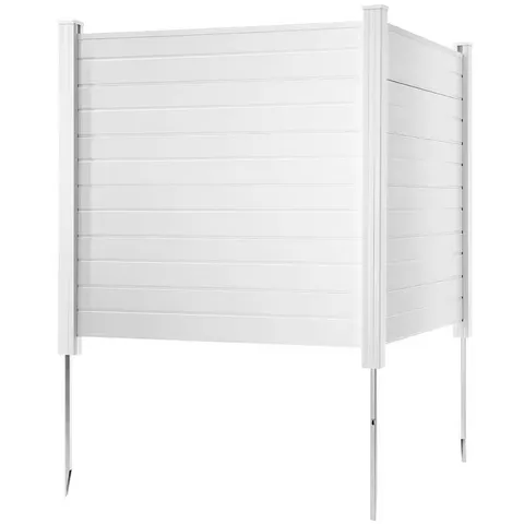 Outdoor Privacy Screens 50 × 50 in Air Conditioner Fence Pool Equipment Vinyl Privacy Fence 2-Panels
