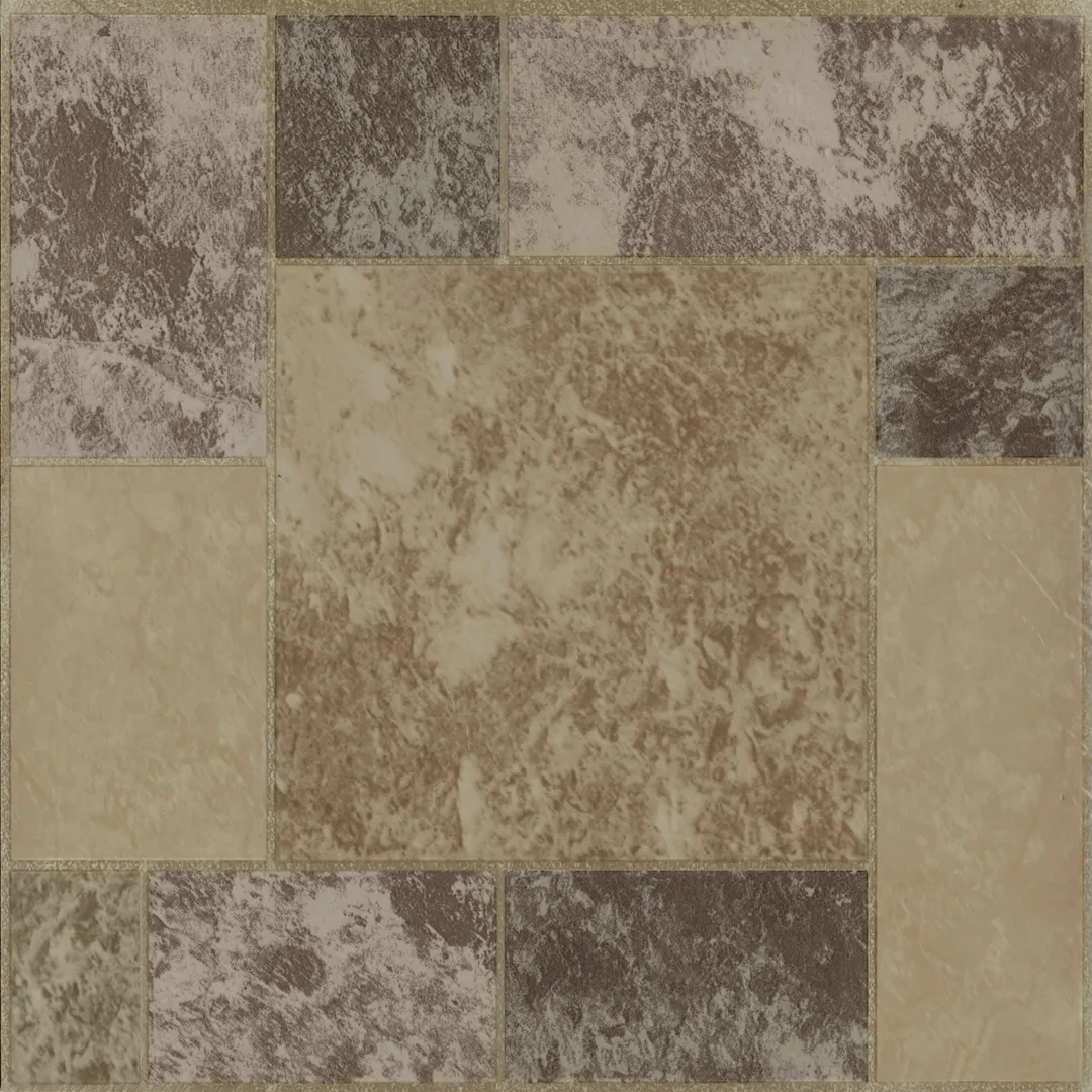 Achim Marble Blocks 0.07-mil x 12-in W Peel and Stick Marble look Vinyl Tile Flooring ( 20.0-sq ft Carton ), photo 4 of 10