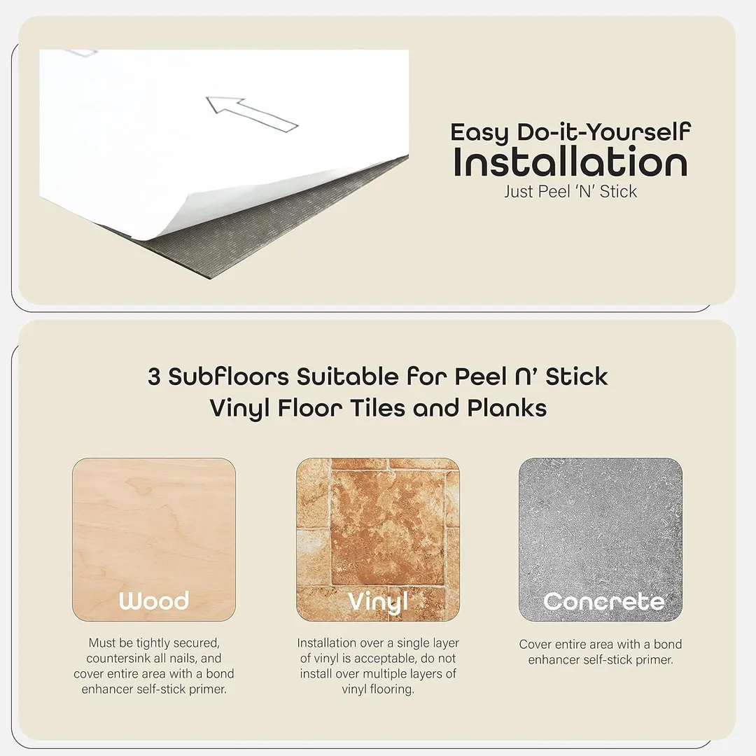 Achim Portfolio 0.07-mil 12-in W x 12-in L Peel and stick Vinyl Tile, photo 7 of 7