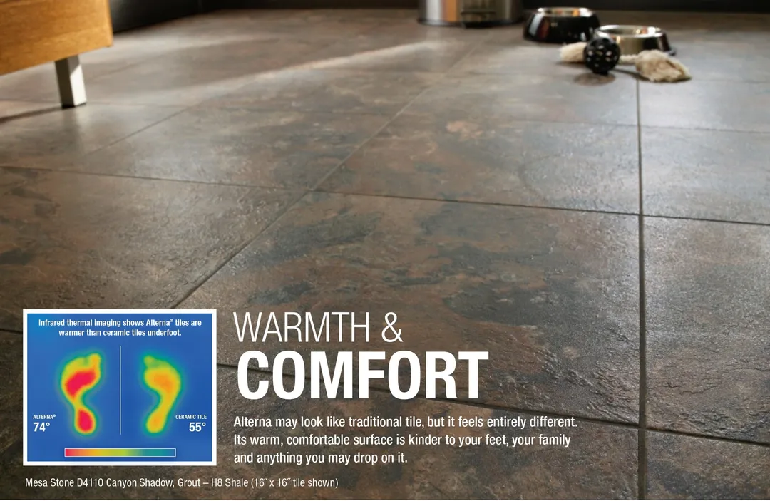 Armstrong Flooring Alterna.16-mil 12-in W x 24.125-in L Waterproof Glue down Vinyl Tile, photo 5 of 6