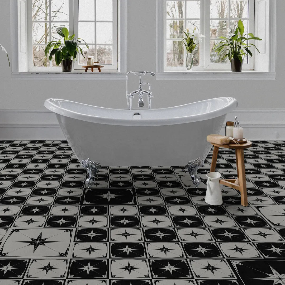Perfection Floor Tile Astral Gray Accents/Satin 0.05-mil x 20-in W Click Lock Patterned look Luxury Vinyl Tile Flooring ( 16.7-sq ft Carton ), photo 3 of 4