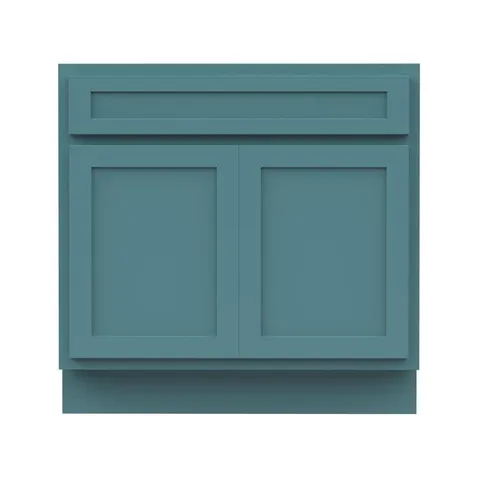 30 in wide · 21 in deep · 32.5 in high 2-Doors Bath Vanity Cabinet Only in Sea Green