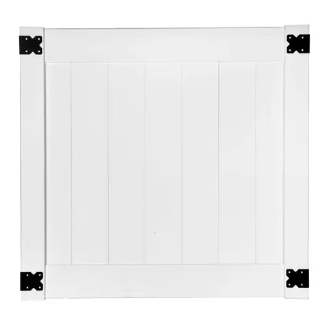 Pro Series 4 ft wide · 4 ft high White Vinyl Woodbridge Privacy Fence Gate