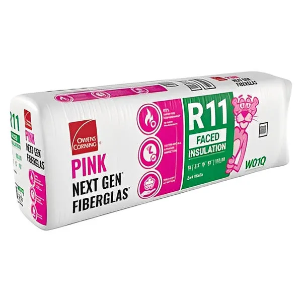 Owens Corning R-11 Kraft Faced Fiberglass Insulation Batts - All Sizes, photo 2 of 3