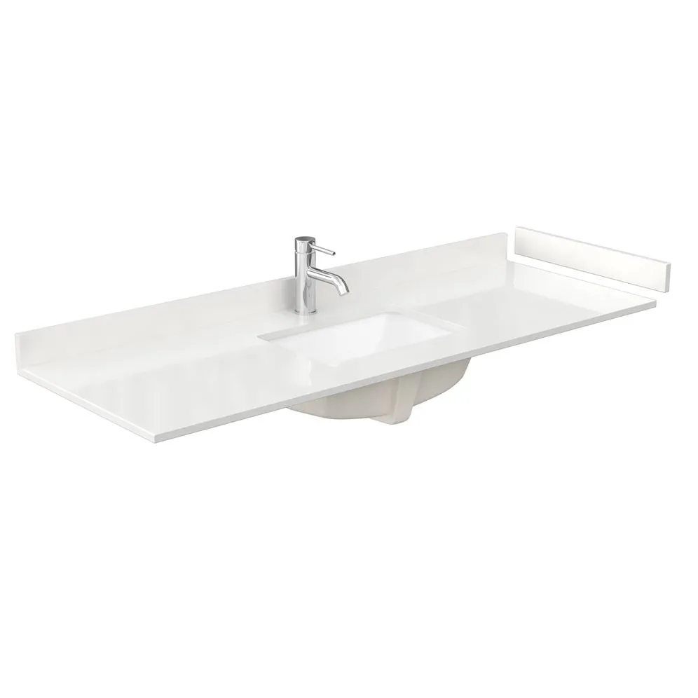 Wyndham Collection Sheffield 60-in Espresso Single Sink Bathroom Vanity with Ivory Natural Marble Top, photo 9 of 10