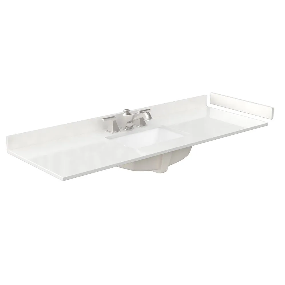 Wyndham Collection Deborah 60-in Dark Gray Single Sink Bathroom Vanity with White Carrara Natural Marble Top (Mirror Included), photo 9 of 9