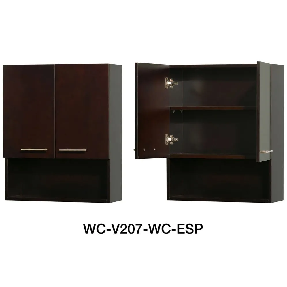 Wyndham Collection Acclaim 60-in Espresso Double Sink Bathroom Vanity with Ivory Natural Marble Top, photo 8 of 8