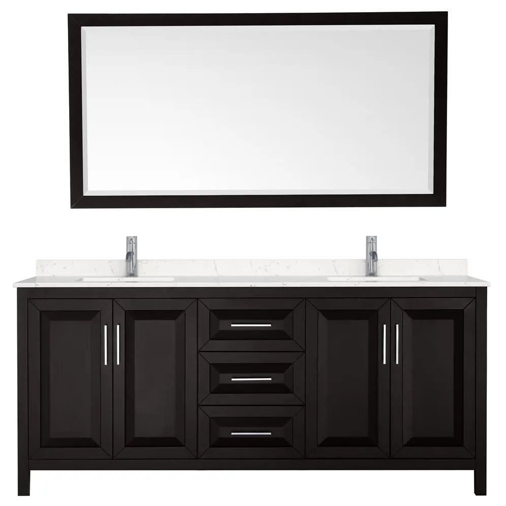 Wyndham Collection Daria 78.75-in Dark Espresso Bathroom Vanity Cabinet, photo 5 of 9