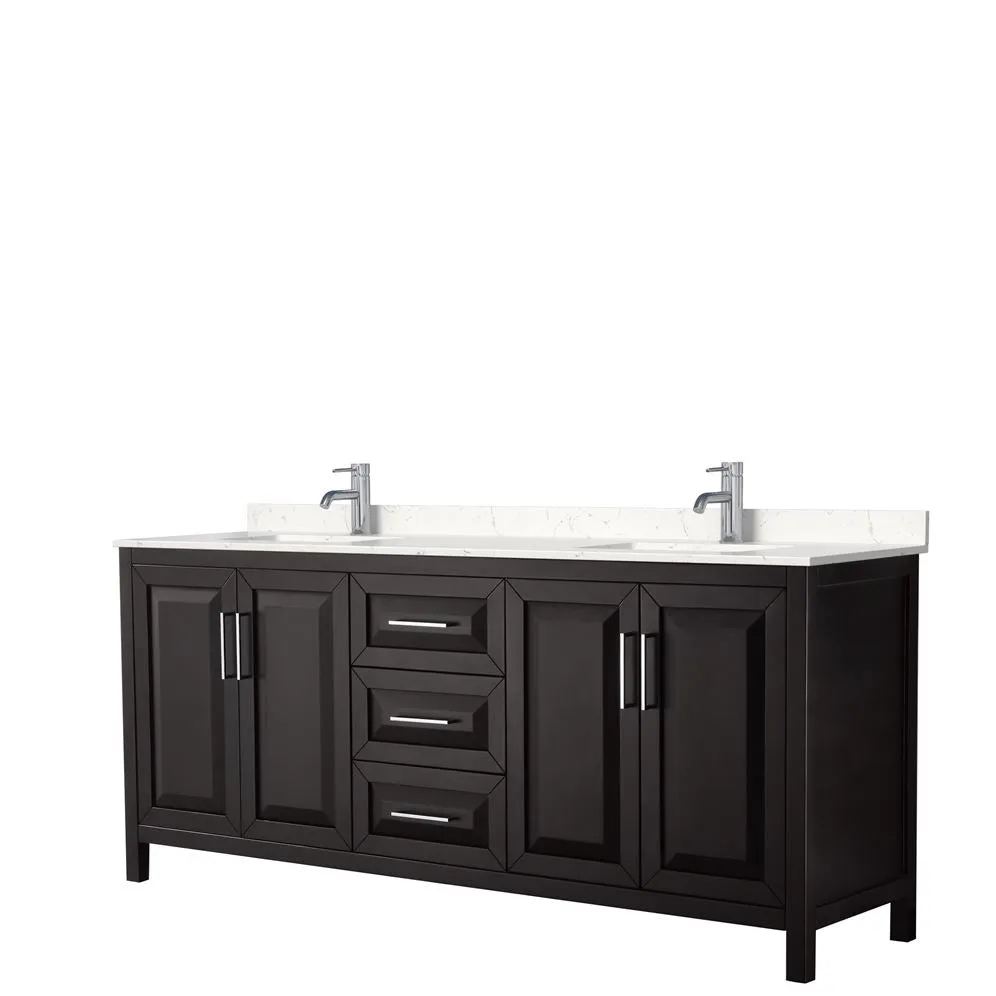 Wyndham Collection Daria 78.75-in Dark Espresso Bathroom Vanity Cabinet, photo 7 of 9