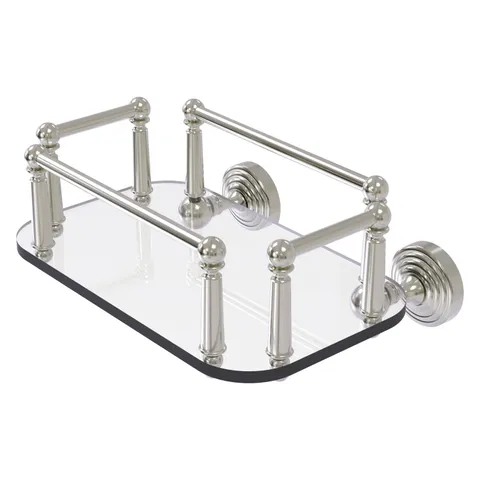 Waverly Place Collection Wall Mounted Glass Guest Towel Tray in Oil Rubbed Bronze