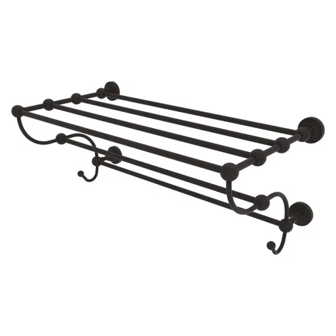 Waverly Place 24-in Train Rack Towel Shelf – Brushed Bronze