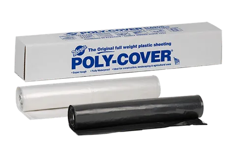Polyethylene Sheeting Film, 4 Mil, 12 × 100 ft, Clear