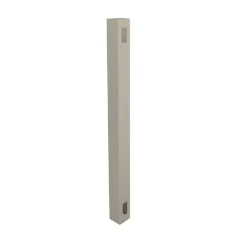 5 in × 5 in × 11.6 ft Khaki Vinyl Fence End Post
