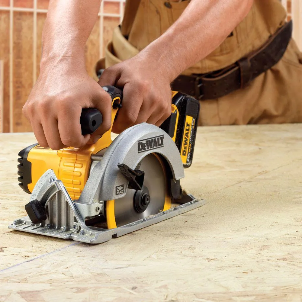 DEWALT 20-Volt MAX Lithium-Ion Cordless Circular Saw Kit with Battery 5Ah, Charger and Case, photo 9 of 12