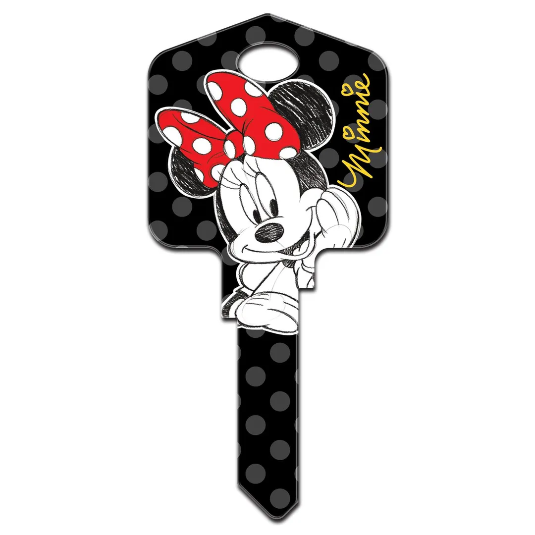 Hillman Disney Minnie Mouse House Key Blank 66/97 KW1/KW10 Single for Kwikset and Titan Locks, photo 2 of 3