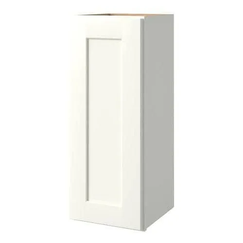 allen + roth Aveley 12-in W x 30.125-in H x 12-in D Linen Maple Door Wall Semi-Custom Cabinet, photo 2 of 4