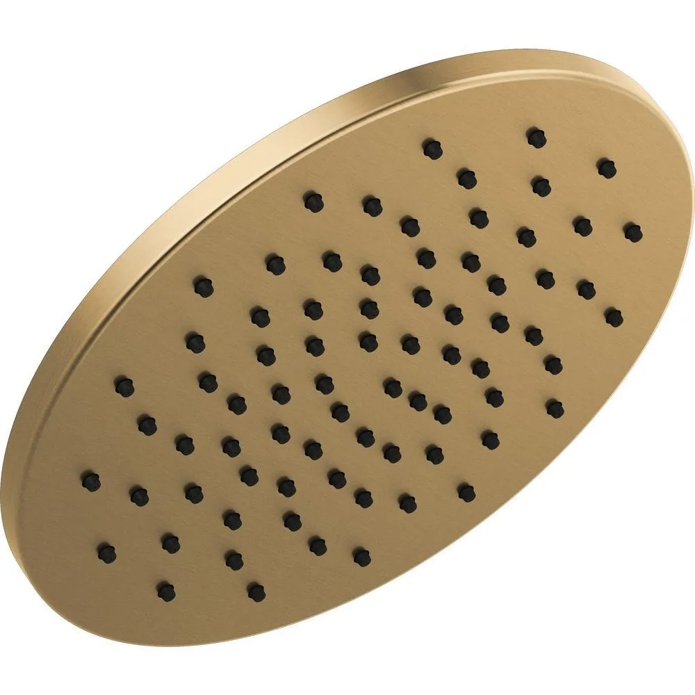 1-Spray 11.8 in. Single Wall Mount Fixed Rain Shower Head in Venetian Bronze, photo 9 of 10