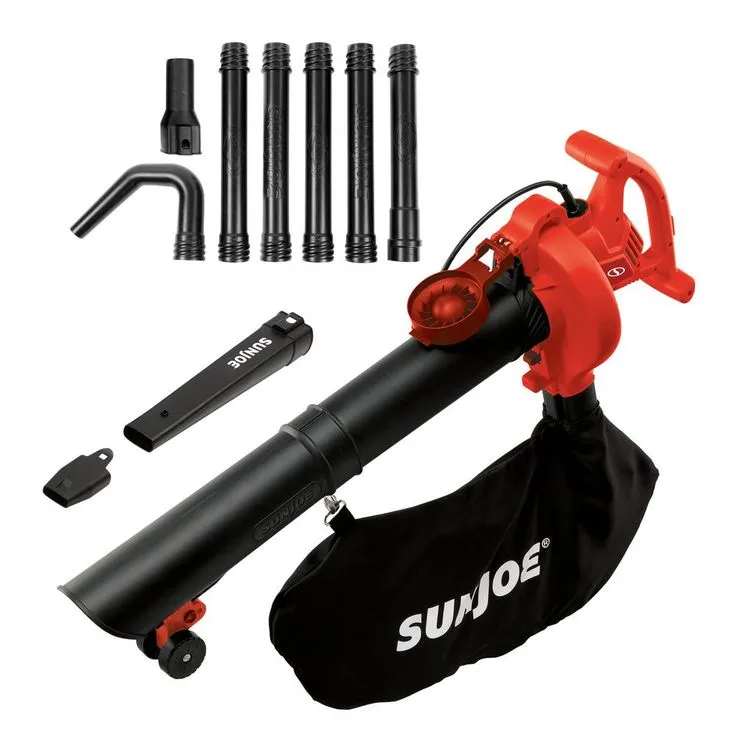 Sun Joe 250 MPH 440 CFM 14 Amp Electric Handheld Blower/Vacuum/Mulcher with Gutter Attachment in Red (Factory Refurbished), photo 3 of 5