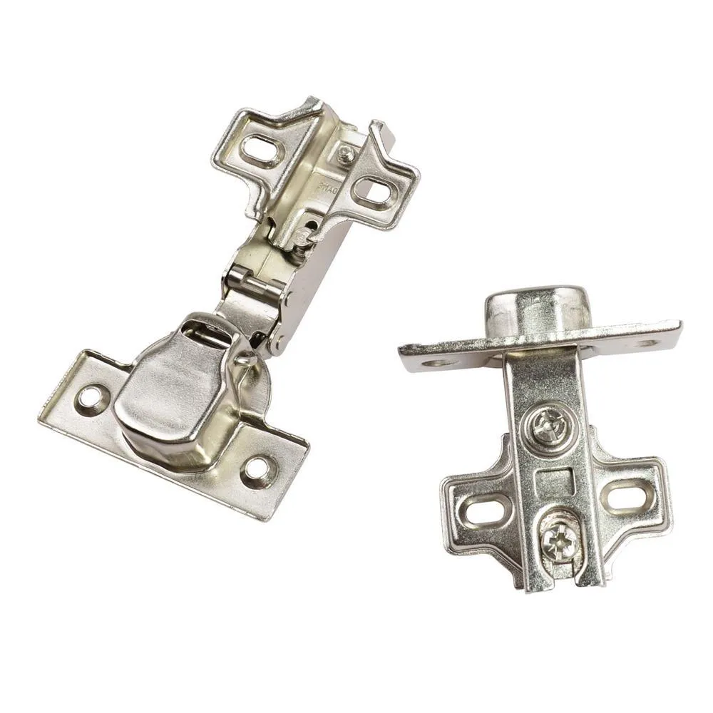 110-Degree 35 mm Euro Nickel Plated Full Overlay Hinge (5-Pairs), photo 2 of 5