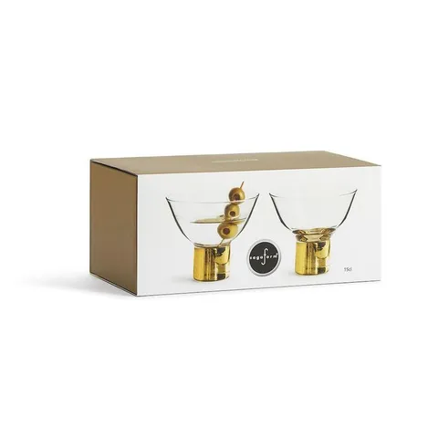 Club Gold Cocktail Glass (2-Pack)