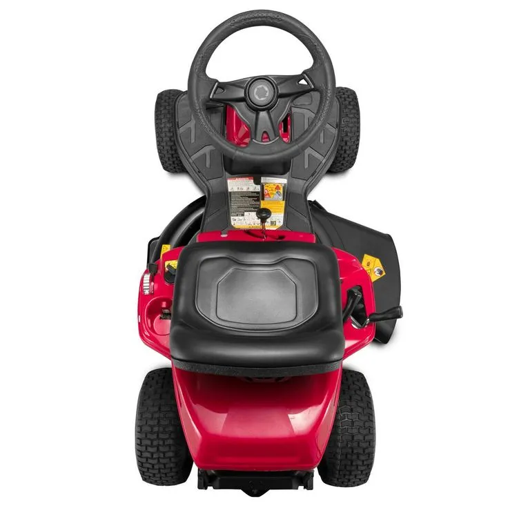 Troy-Bilt TB 30 in. 382 cc Auto-Choke Engine 6-Speed Manual Drive Gas Rear Engine Riding Lawn Mower with Mulch Kit Included, photo 3 of 11