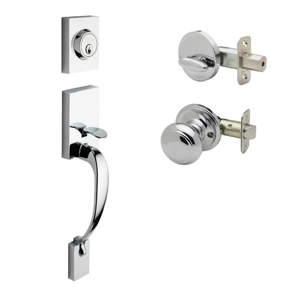 Fashion Tuscan Bronze Door Handleset and Colonial Knob Trim, photo 6 of 7