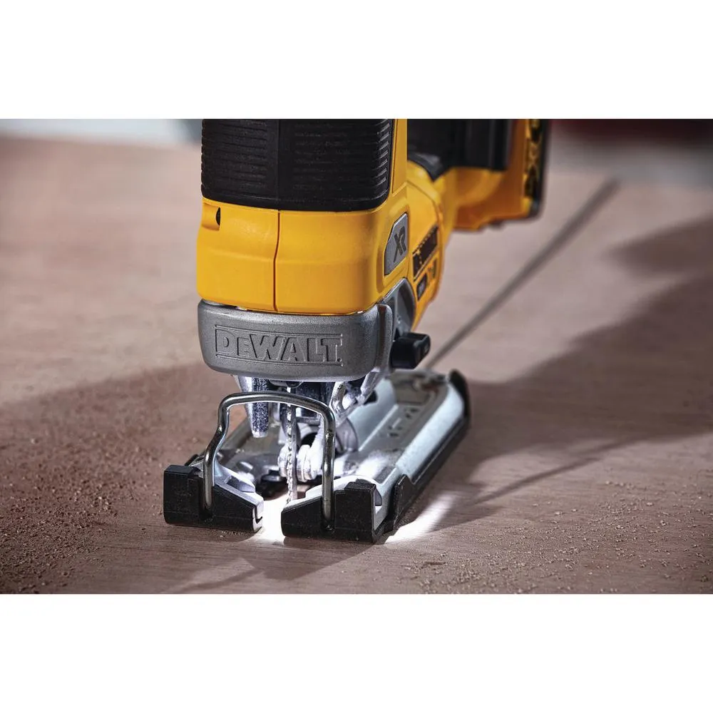 DEWALT 20-Volt MAX Li-Ion Cordless Brushless Jigsaw (Tool-Only) with Router (Tool-Only), 2 Battery 5 Ah, Charger and Bag, photo 9 of 13